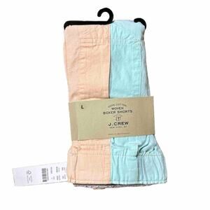 NWT J CREW Boxer Underwear Color Block Size L 100% Cotton